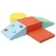 preview thumbnail 13 of 13, 5 Pack Foam Climbing Blocks,Soft Climbing Indoor Set,Climbing & Crawling & Sliding Activity Play Set Orange