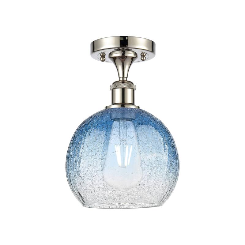 Innovations Lighting Endless Possibilities Ballston - Brookhaven Globe - 1 Light 8" Semi-Flush Mount