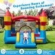 preview thumbnail 2 of 6, Costway 3-in-1 Kids Bouncer with Slide Large Jumping Area & Basketball - 149.5" x 110" x 87"
