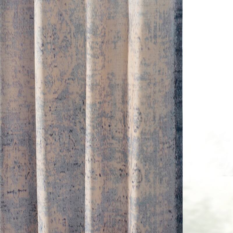Exclusive Fabrics Textured Cotton Printed Curtains for Bedroom and Living room (1 Panel)