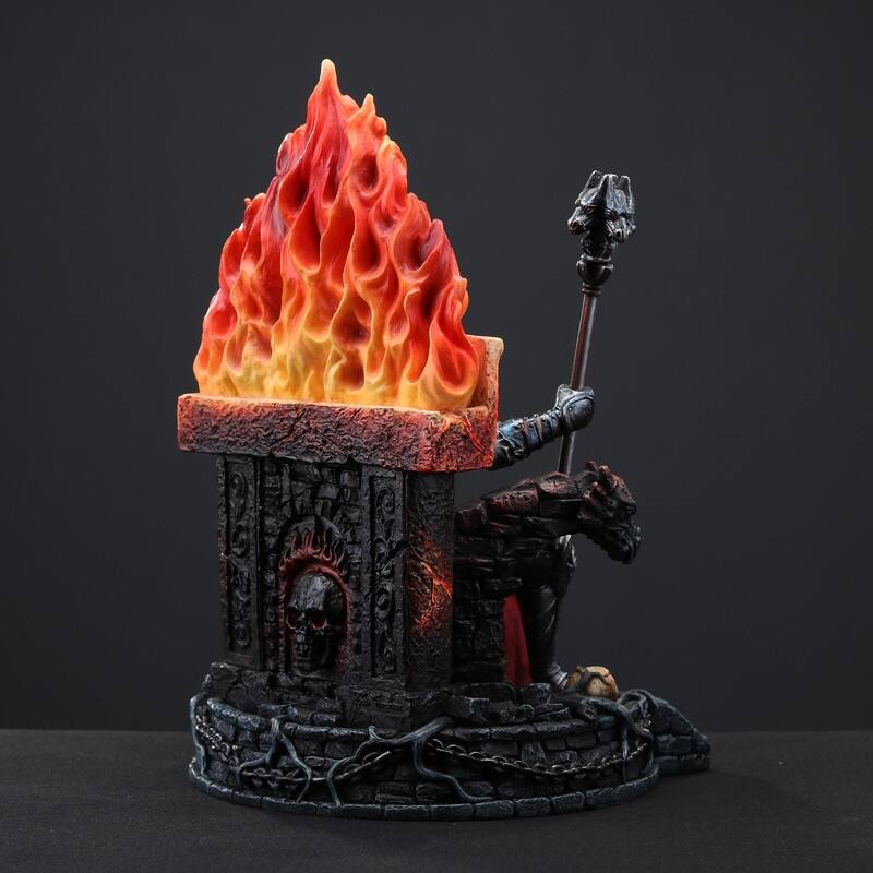 8.66 inches Height Polyresin Inferno Skeleton Sovereign Multicolor Finish Figurine