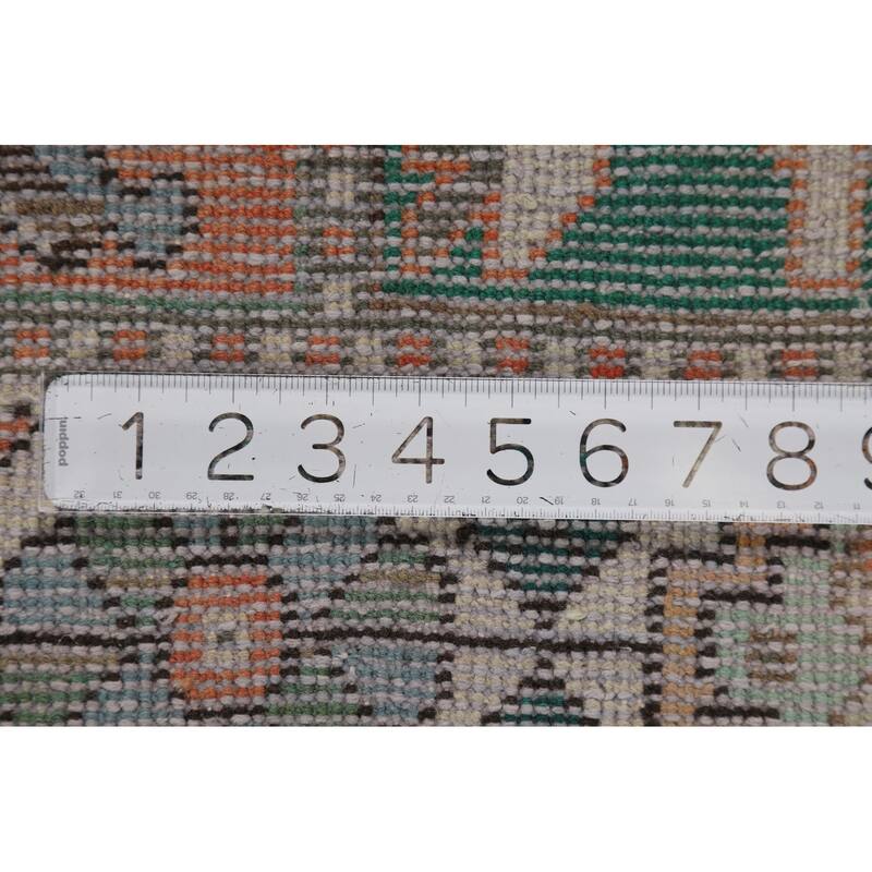 Hand Knotted Oriental 100% Wool Carpet Traditional Geometric Multi-Colored Bakhtiari Area Rug - 9' 10'' X 5' 8''