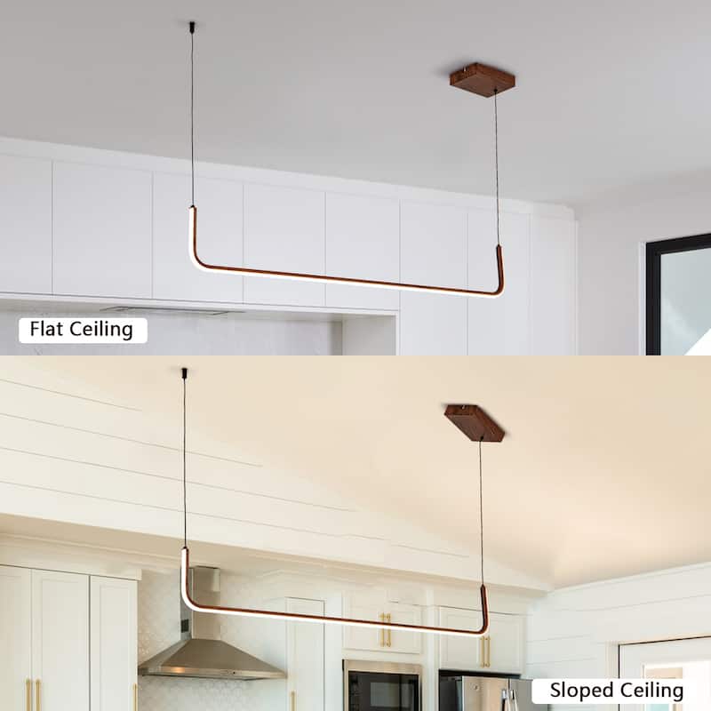 LED Linear Chandelier Kitchen Chandelier Modern Chandeliers