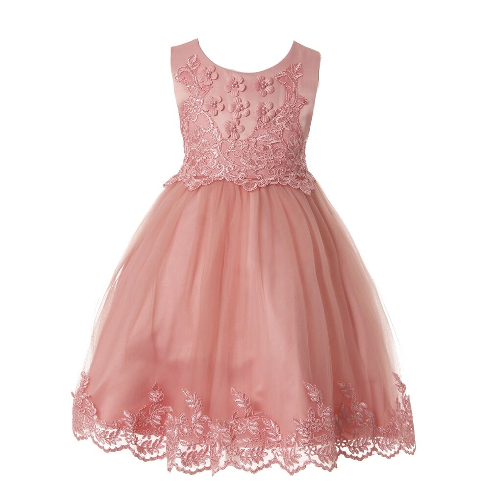 dusty pink dress for girls