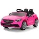 preview thumbnail 9 of 10, Mercedes-Benz SLC300 12V Battery-Powered Ride-On Toy Car for Kids Ages 3-6 with LED Lights, Music Player, and Safety Features