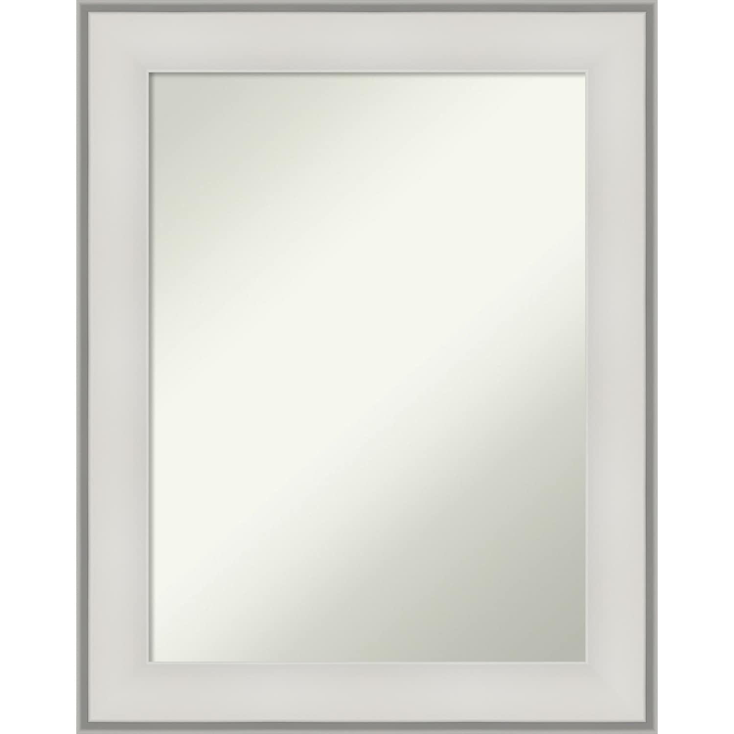 Non-Beveled Wall Mirror Imperial White Frame Bed Bath  Beyond  36028002