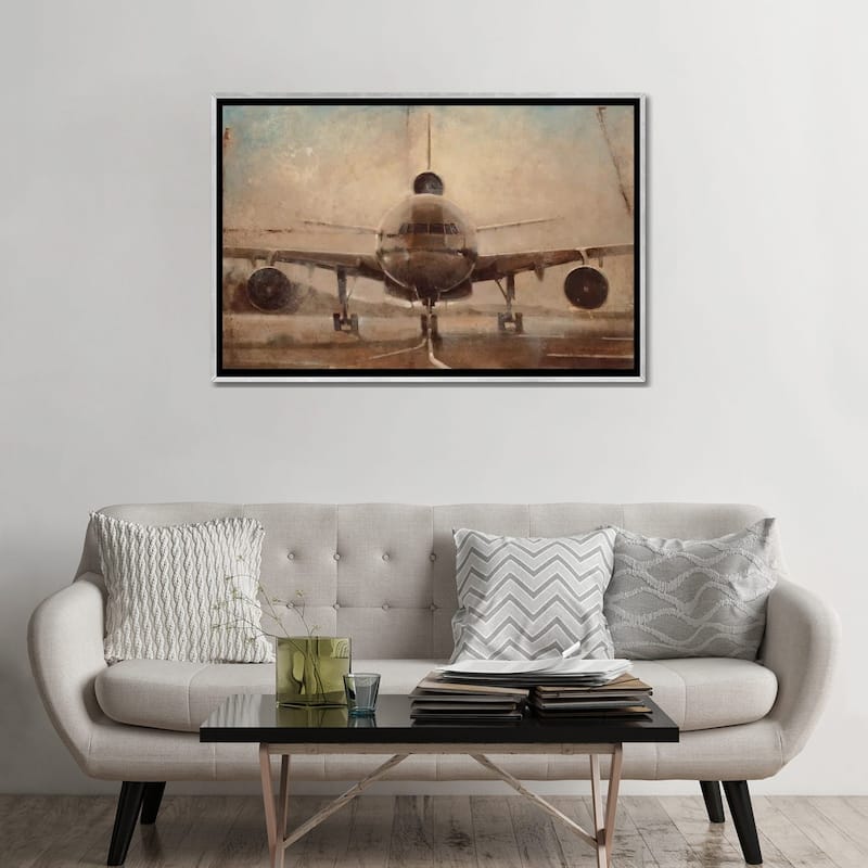 iCanvas "Tonal Plane" by Joseph Cates Framed