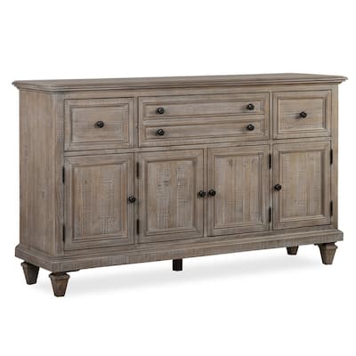 Magnussen Home Lancaster Dovetail Grey Buffet - 64''W x 18''D x 38''H