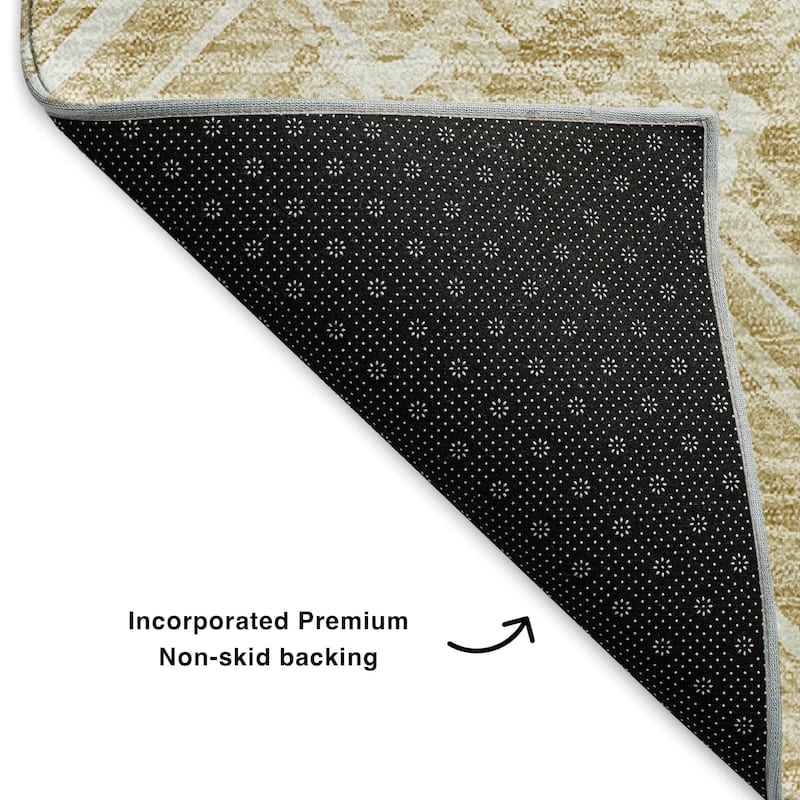 Premium Washable Super Soft Blurred Chevron Mayfield Rug