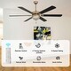 preview thumbnail 9 of 11, Bella Depot 65" Modern Crystal Ceiling Fan 6-speed Reversible Ceiling fan with Remote and Light Kit