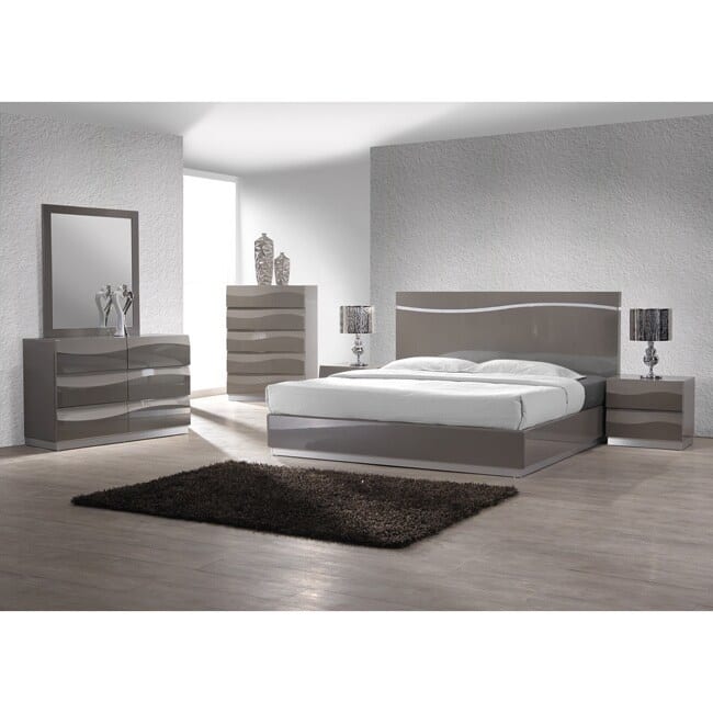 Somette Devlin Grey Glossy Accent Mirror - 41" x 43"