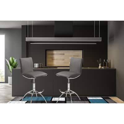Stylish Adjustable Bar Stool with Swivel and High-Quality Upholstery, Perfect for Any Modern Bar or Kitchen Counter.