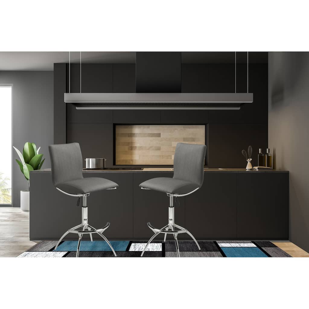 Stylish Adjustable Bar Stool with Swivel and High-Quality Upholstery, Perfect for Any Modern Bar or Kitchen Counter.