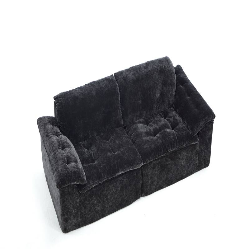 Modular Convertible Cushioned Sleeper Sofa Set