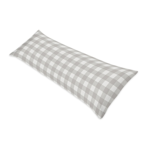 gray plaid pillow