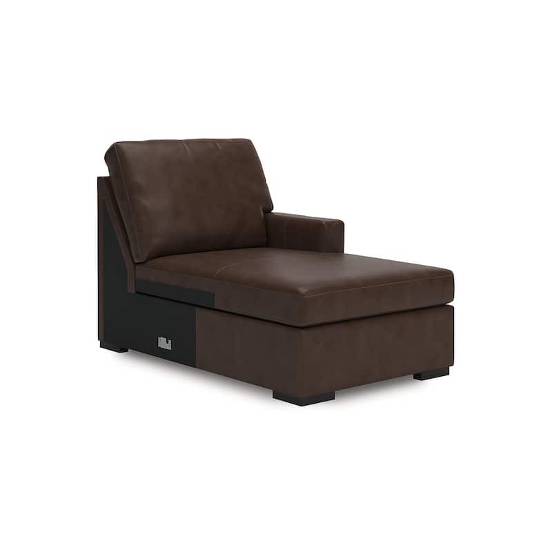 Signature Design by Ashley Modern Day Dark Brown 3-Piece Sectional with Chaise