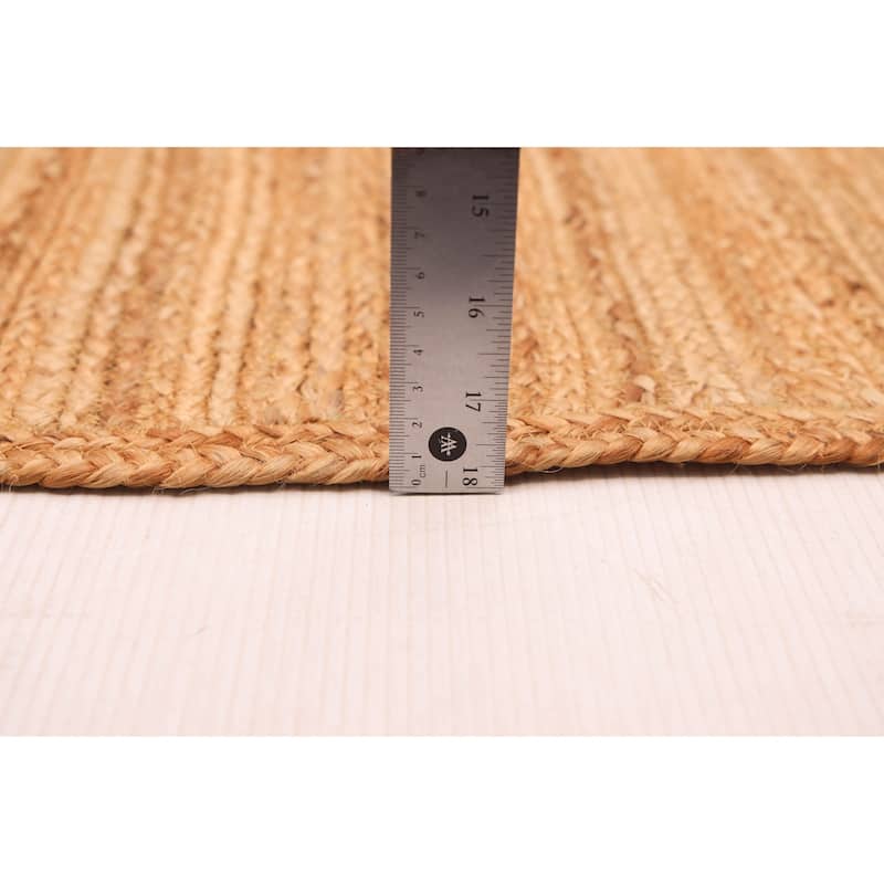 ECARPETGALLERY Flat-Weave Palas Denizli Tan Jute Rug - 5'3 x 7'10