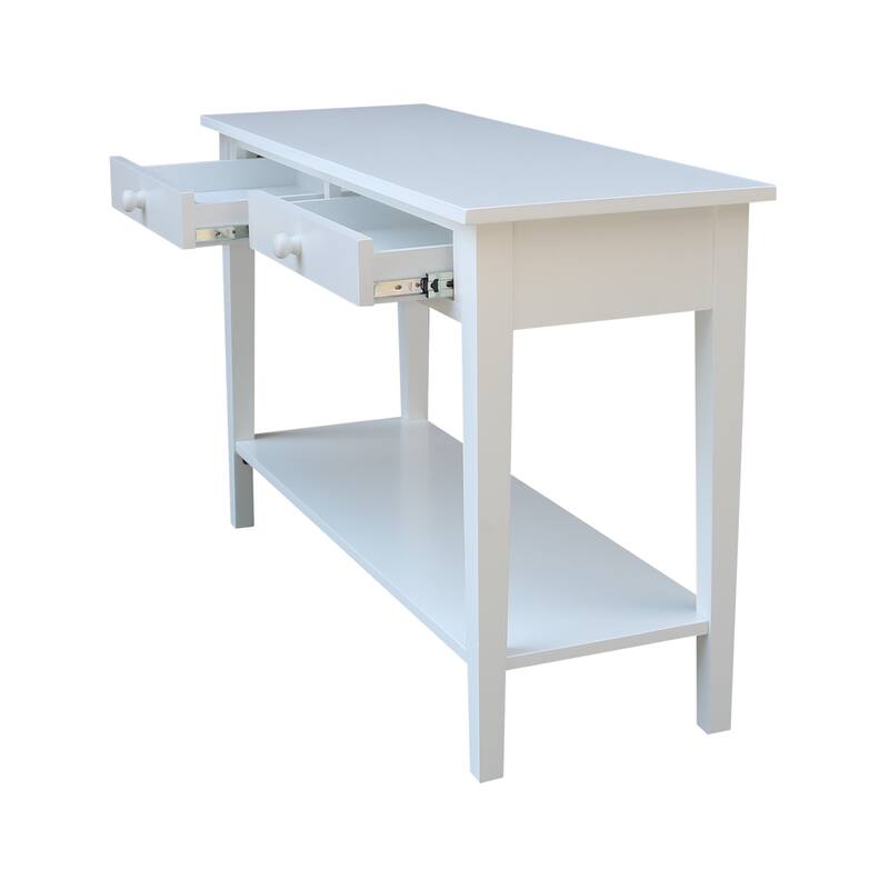Spencer Solid Parawood Sofa Server Table - 48 in. W x 17 in. D x 30 in. H