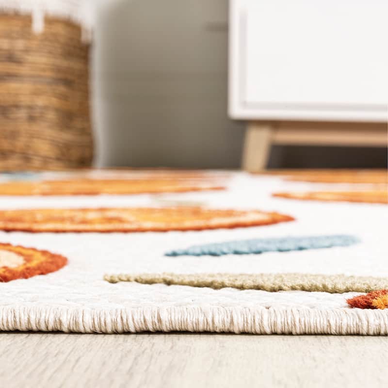 JONATHAN Y Ananas Citrus Slice High-Low Indoor/Outdoor Area Rug