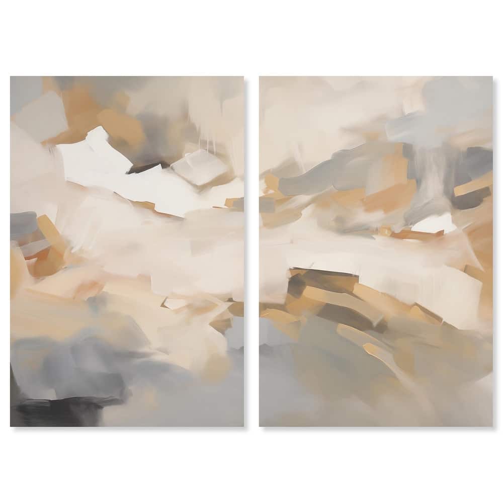Lost in Thought Canvas Set of 2 by Art Remedy, Gallery Wrapped