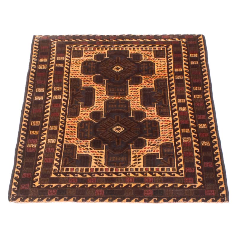 Teimani Brown Rug 3'1" x 4'7" - 3'1 x 4'7
