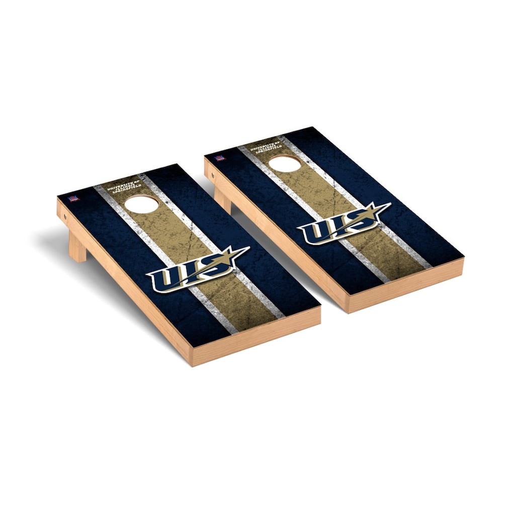 Illinois Springfield UIS Prairie Stars Vintage Cornhole Board Set