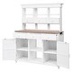 preview thumbnail 13 of 17, 65.7'' H Tall Garden Potting Bench Table with Hutch Patio Storage Workstation for Mudroom Doorway