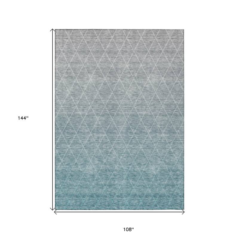 HomeRoots Geometric Transitional Rectangle Outdoor Rug