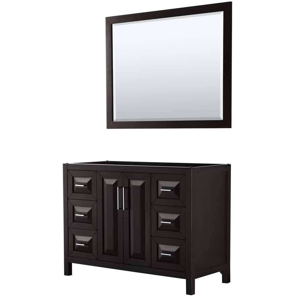 Wyndham Collection Daria 47" Single Free Standing Vanity Cabinet -