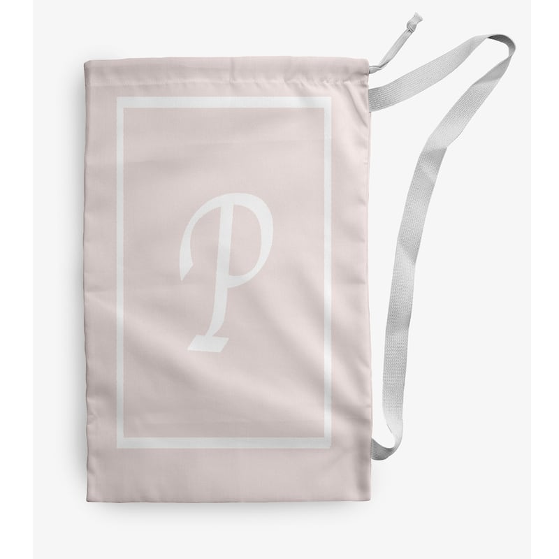 Classic Monogram Laundry Bag - 18" x 29" - Cream/White