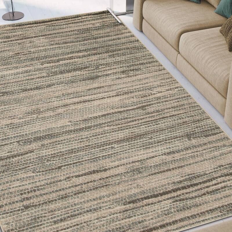 Superior Eclectic Abstract Lines Indoor Area Rug