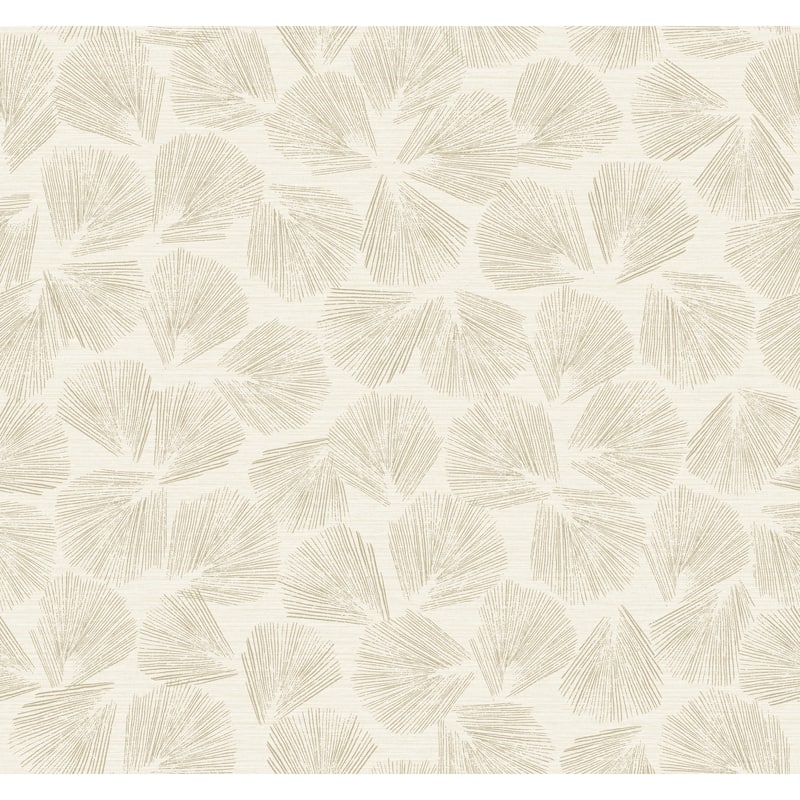 Saintes Elora Leaf 27 In W X 27 Ft L Wallpaper