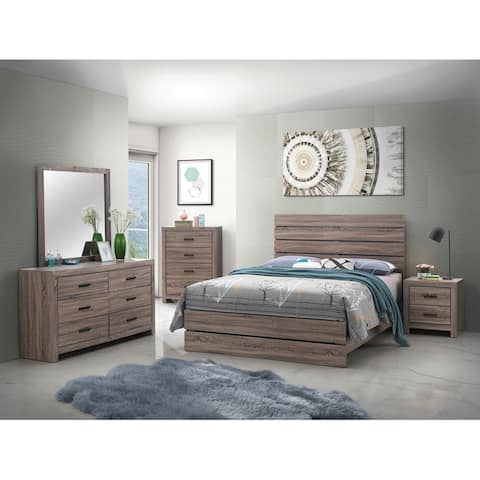 Geary 3-piece Panel Bedroom Set with Dresser and Mirror