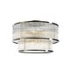 preview thumbnail 8 of 23, Modern Glam Black / Antique Bronze 4/10-Light Glass Drum Flush Mount Contemporary Ceiling Light For Living Room Entryway