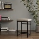 preview thumbnail 22 of 34, HomePop Open Back Metal 24" Counter Stool - 24 inches - 24 inches Dark Textured Woven