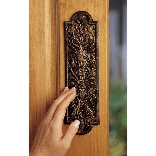 Design Toscano Greenman Iron Door Plate