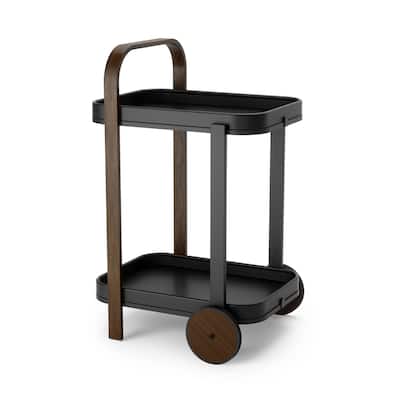 Umbra 1015392 Bellwood 17" Wide Steel and Wood Serving Cart with