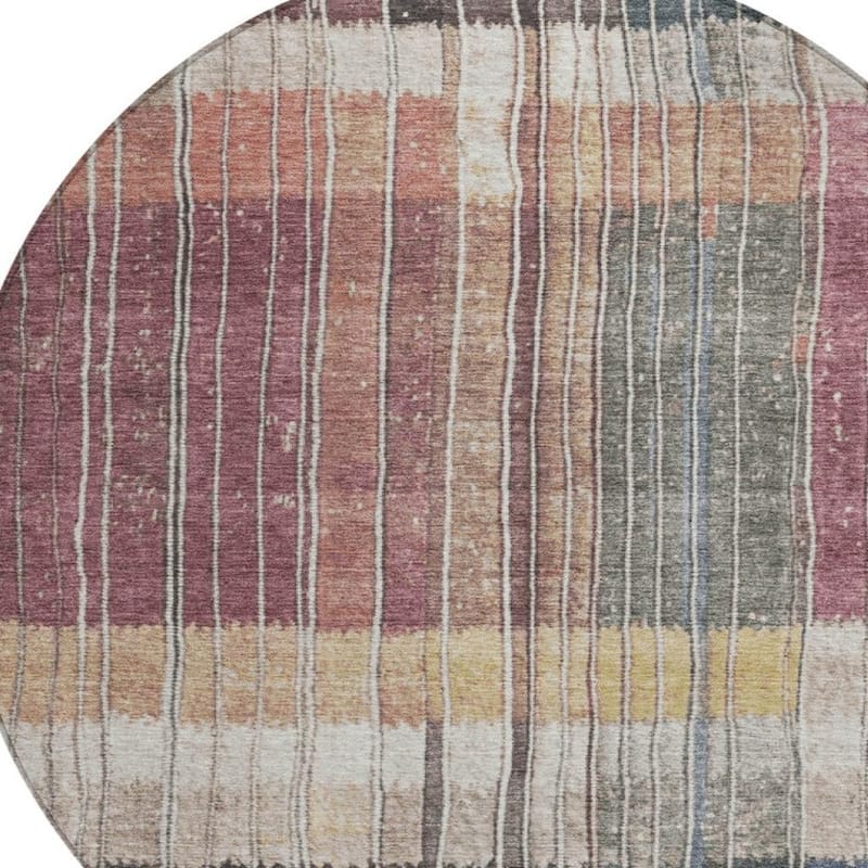 HomeRoots Striped Transitional Rectangle Outdoor Rug