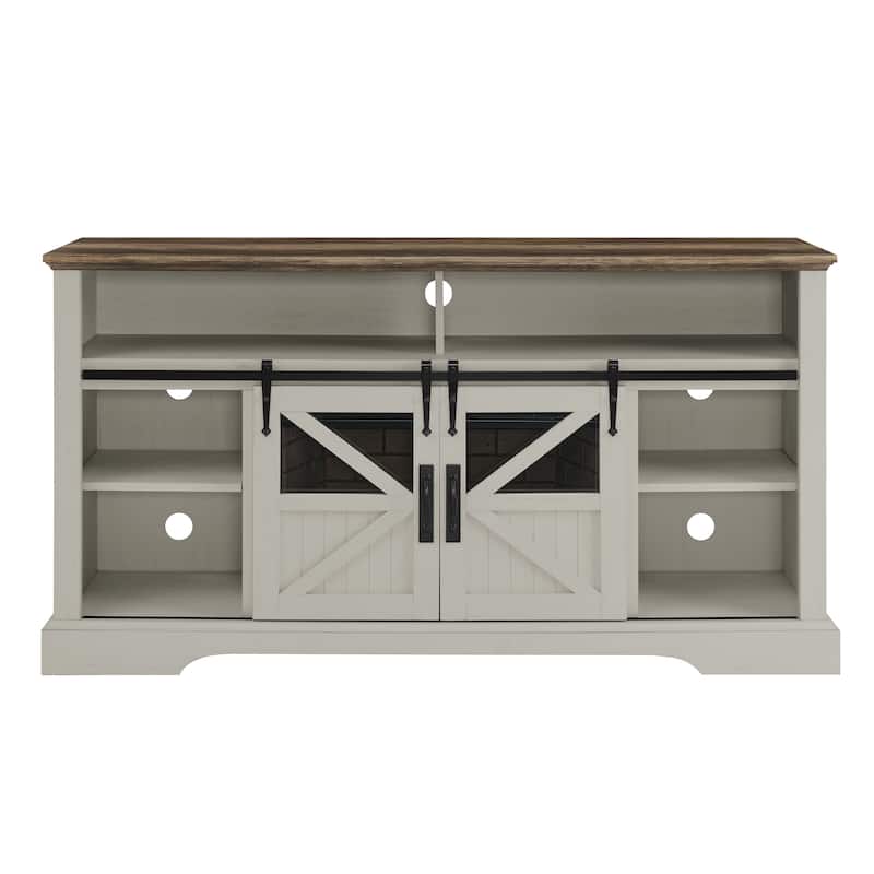 60 in. Electric Fireplace TV Stand Entertainment Center w/Door Sensor