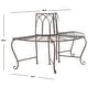 preview thumbnail 33 of 41, SAFAVIEH Abia Victorian Wrought Iron 50-inch Outdoor Tree Bench. - 50 in. W x 24 in. D x 31 in. H