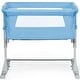preview thumbnail 22 of 39, Travel Portable Baby Bed Side Sleeper Bassinet Crib with Carrying Bag - 38" x 19.5"-27.5" x 26.5"-34" (L x W x H) Blue