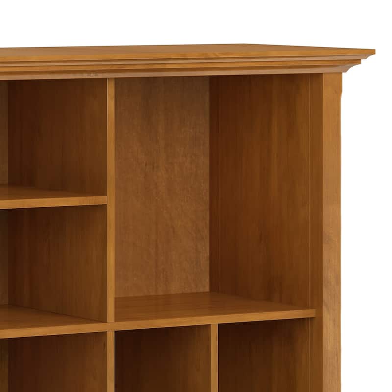 WYNDENHALL Halifax SOLID WOOD 44 inch x 44 inch Transitional Multi Cube Bookcase and Storage Unit - 44"w x 15.75"d x 44"h