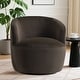 preview thumbnail 3 of 10, 26.5" Wide Velvet Small Swivel Barrel Accent Chair(Set of 2)