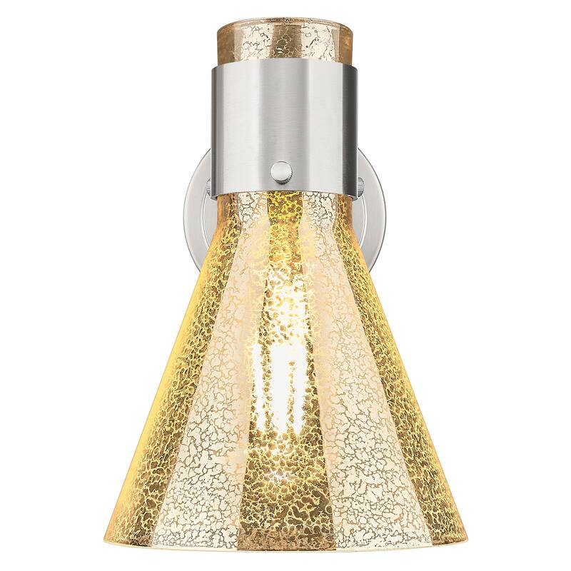 Innovations Lighting 464-1W-G464C-7ME Lawton Cone 9" Tall Bathroom