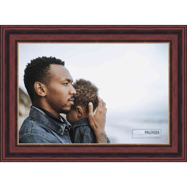 30x36 Traditional Cherry Complete Wood Picture Frame with UV