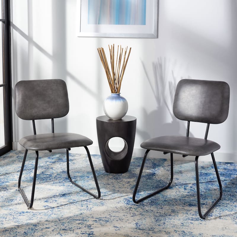 SAFAVIEH Gular Modern Side Chair (Set of 2) - 20.5" W x 25" L x 33.8" H - 21Wx25Dx34H
