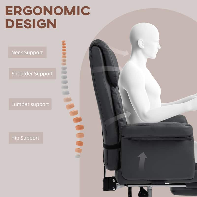 Comfortable Ergonomic Office Chair with Adjustable Features and Lumbar Support
