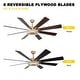 preview thumbnail 85 of 118, 20"/24"/72" Oaks Aura Cotti Low Profile Dimmable Smart Ceiling Fan with Lights 6-Speed Flush Mount Modern Remote