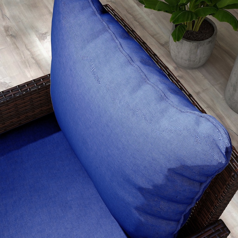 Outsunny 4-Piece Patio Chair Cushion and Back Pillow Set, Seat Replacement Patio, Cushions Set for Outdoor Garden Furniture