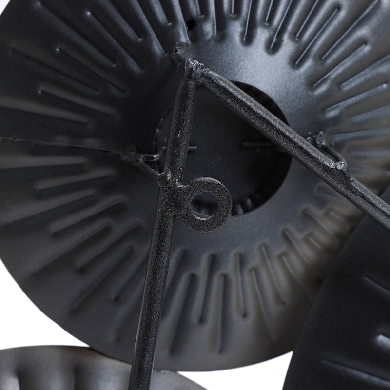 41.3" W Brown and Gold Metal Abstract Flower Wall Decor